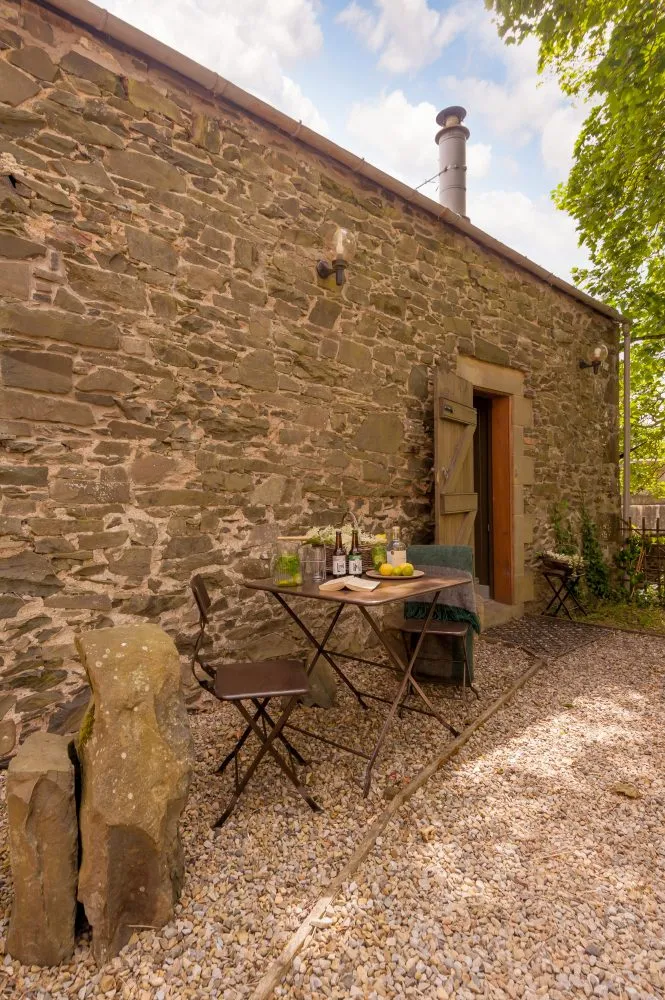 Drinks alfresco at our romantic retreat, Old Mill