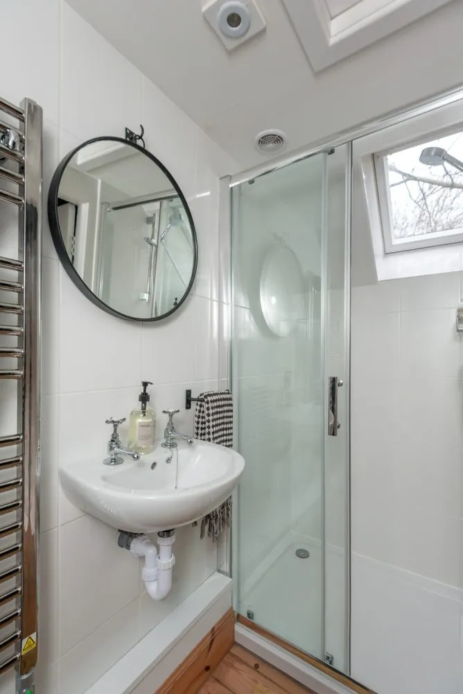 Shower and sink with meraki hand wash